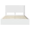 Bed Frame with Storage Space and Headboard White 160 x 200 cm