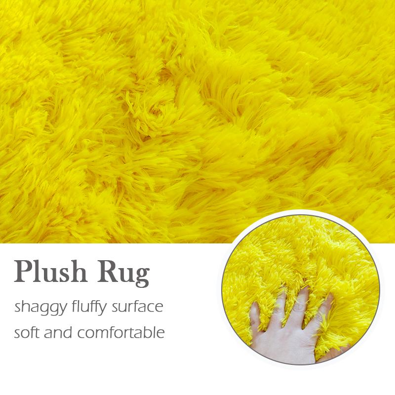 Soft Fluffy Carpet Pink Yellow White Multicolored Rug Decoration Bedroom Girl Large Carpet Plush For Living Room Mat Shaggy