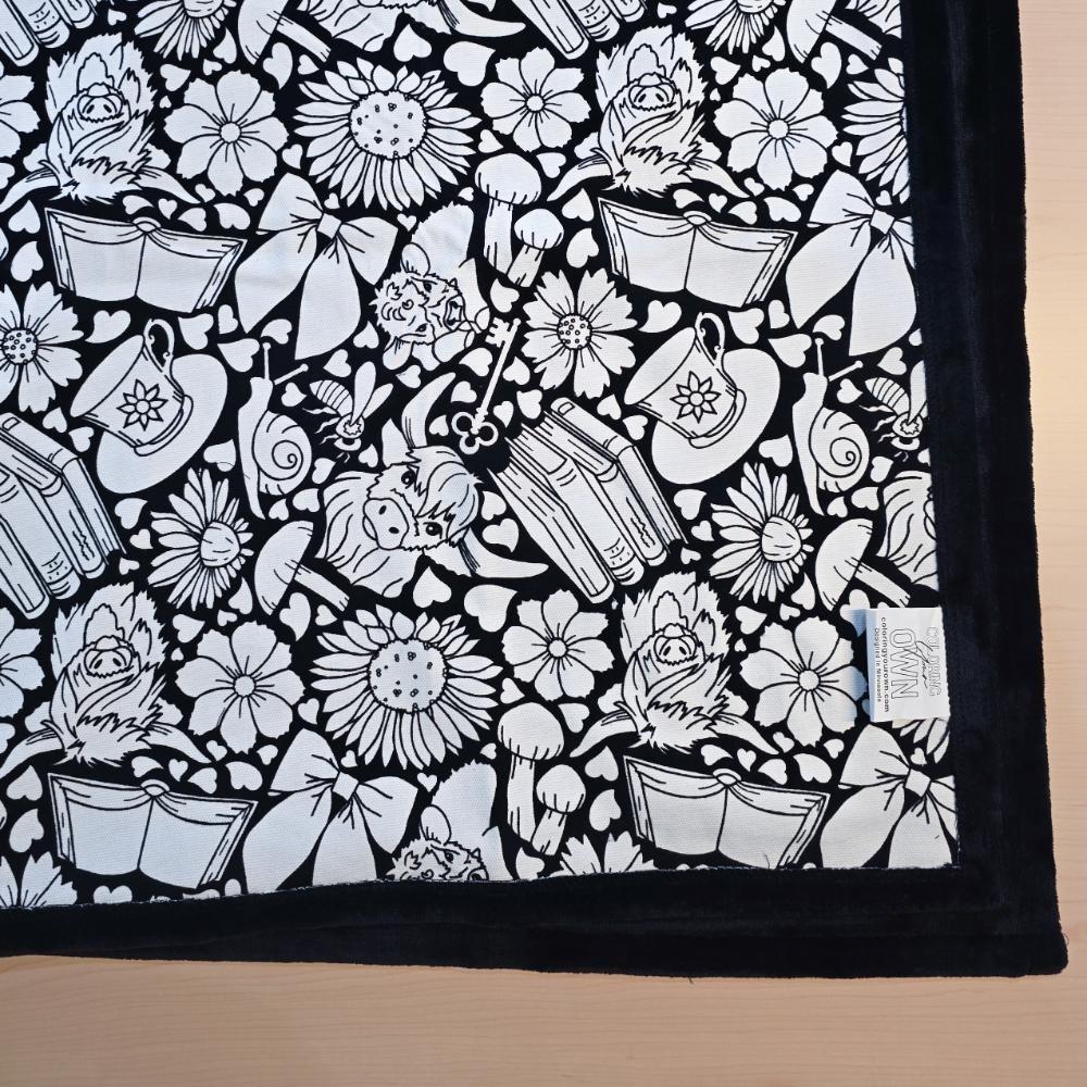12/24 Barevných Fixů DIY Omalovánka Strojově Praný Materiál Barevná Přikrývka Kreativní Design Namaluj si vlastní přikrývku