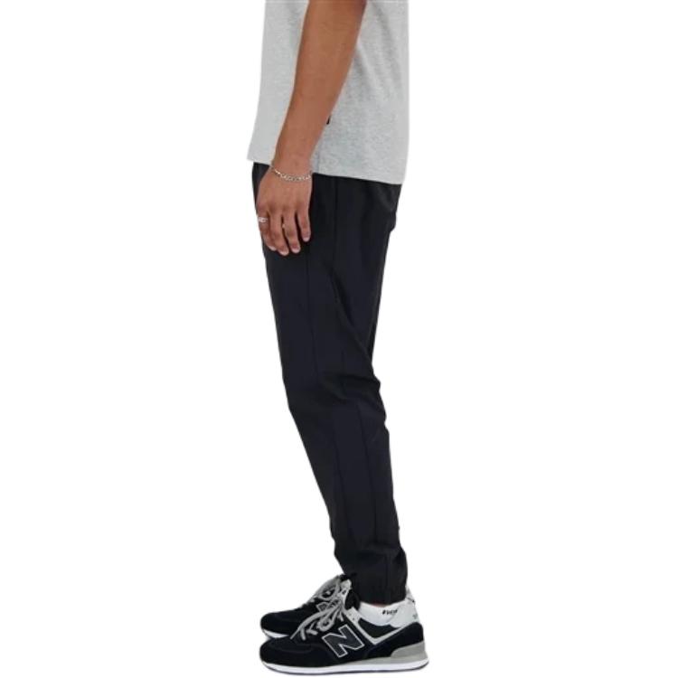 New Balance Pantalones de Chándal de Punto para Hombre Negros AMP41510-BK