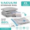 15 Pack Vacuum Storage Bags  Space Saver Vacuum Seal Bags for Clothing Compression for Travel Luggage Clothes with Hand Pump