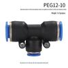 High-Pressure PE Tee & Reducer Pneumatic Quick-Fit Fittings for Air Pipe