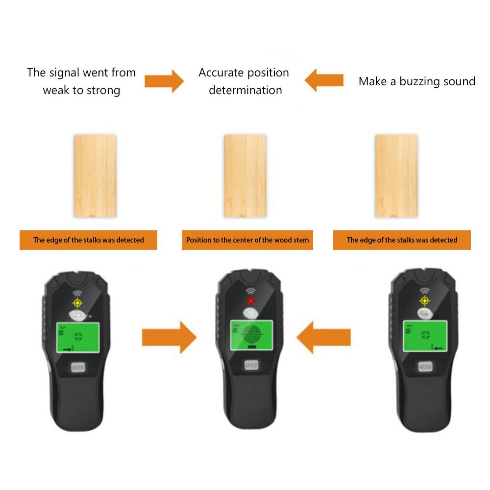 Multifunction Handheld Metal Detector Wall Drilling Inner Wire Detection and Positioning Wall detector Scanner Utility Tool