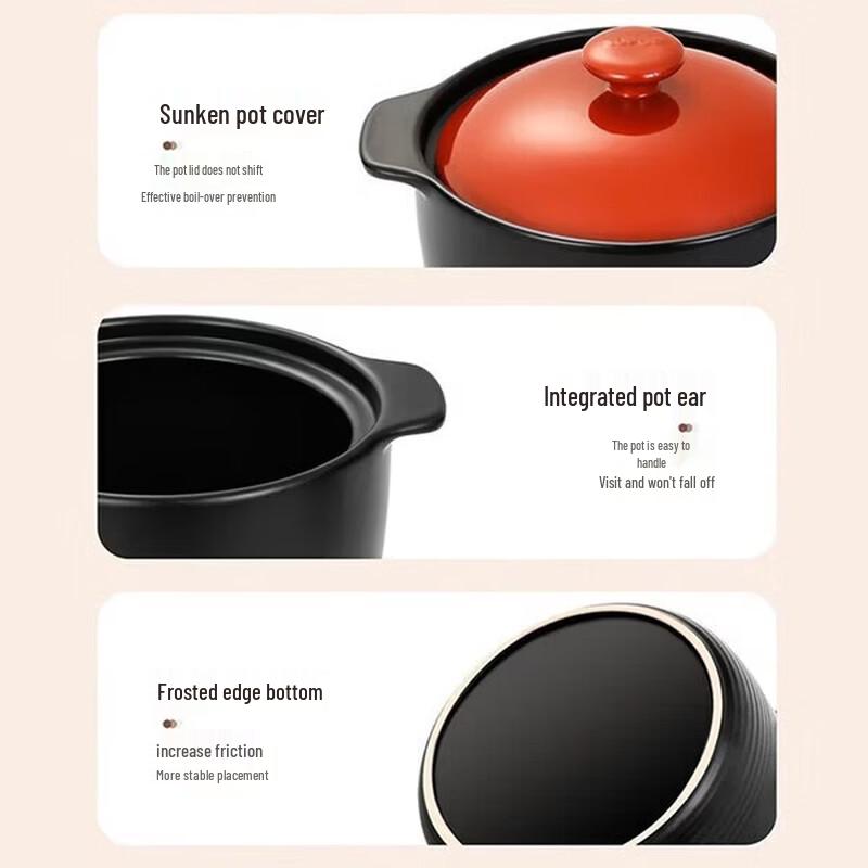 SUPOR 3.5L Thickened Ceramic Clay Pot