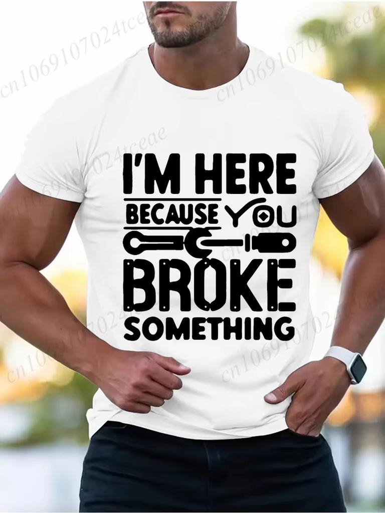 Letní tričko s potiskem, krátký rukáv, módní, jednoduché, pohodlné, prodyšné, unisex tričko