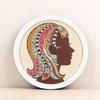 Round Wooden Picture Frames Creative Gift DIY Wall Hanging Wood Picture Holder Wall Mounted Photo Frame Round Home Decoration