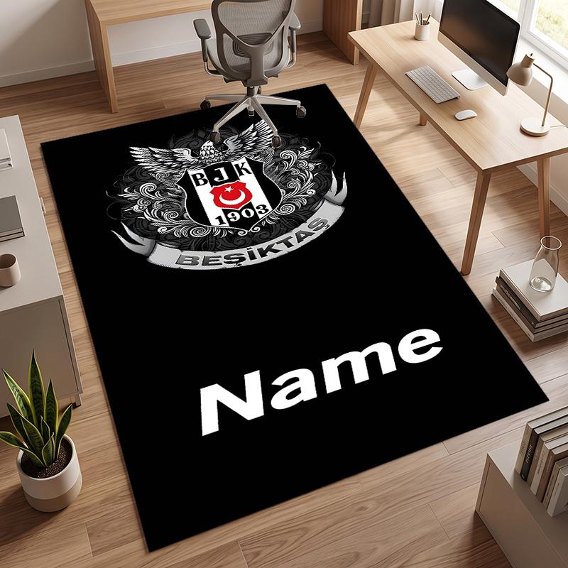 BJK FC (19) Personalized name Office Carpet Stylish Decor for Living Room Bedroom Kitchen