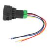 Fog Light Switch Reserved Hole Stable Heat Resistant 5 Pins Fog Lamp Switch for Vehicles 40A 12V