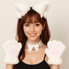 Bow Cat Ears Headband Set Cat Woman Halloween Dress Up Cute Cosplay Headwear  Student