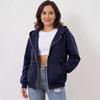 Women's Off Shoulder Zipper Hoodie Sweatshirt  Fashion Clothing Casual Jacket