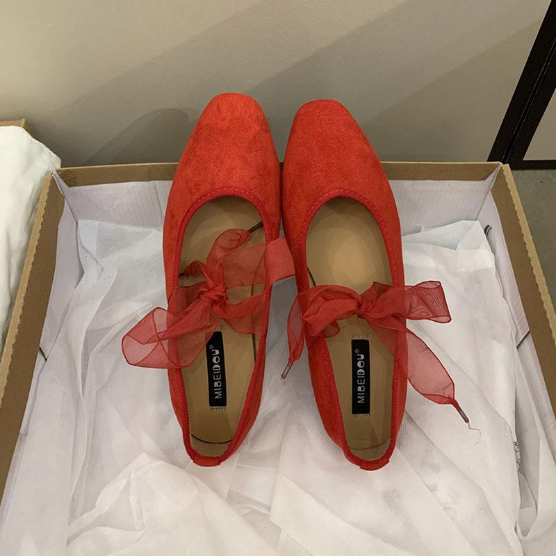 Fashion Female Round Toe Footwear Butterfly-Knot Ladies Flats With Shoes Fashion Shallow Women Mary Janes Flats Slip On Shoes lady