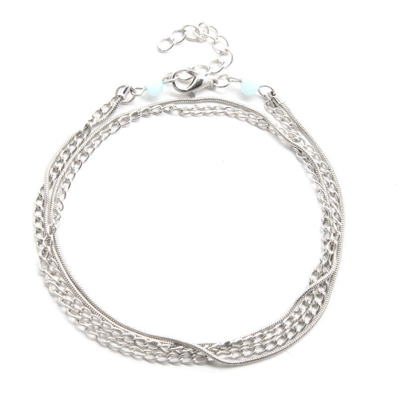 Fuß Ethnisch Stil Vielseitig Mehrschichtig Retro Armband Fußkettchen