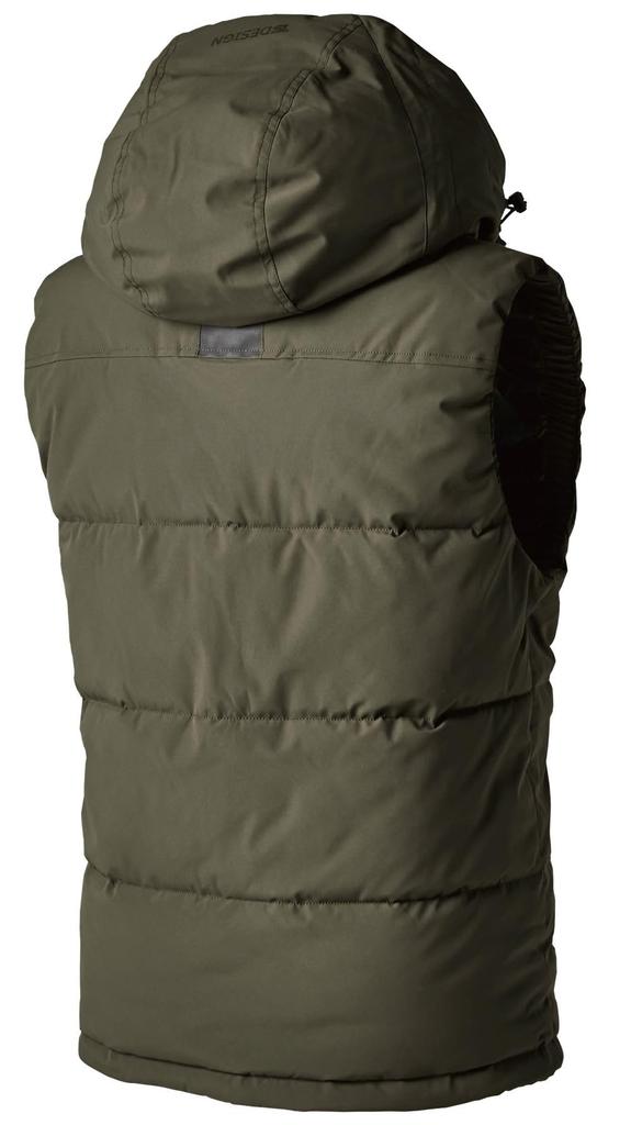 TS DESIGN Reflective Fiber Down Vest for Charcoal 1928 25 4L Autumn/Winter, Gray,