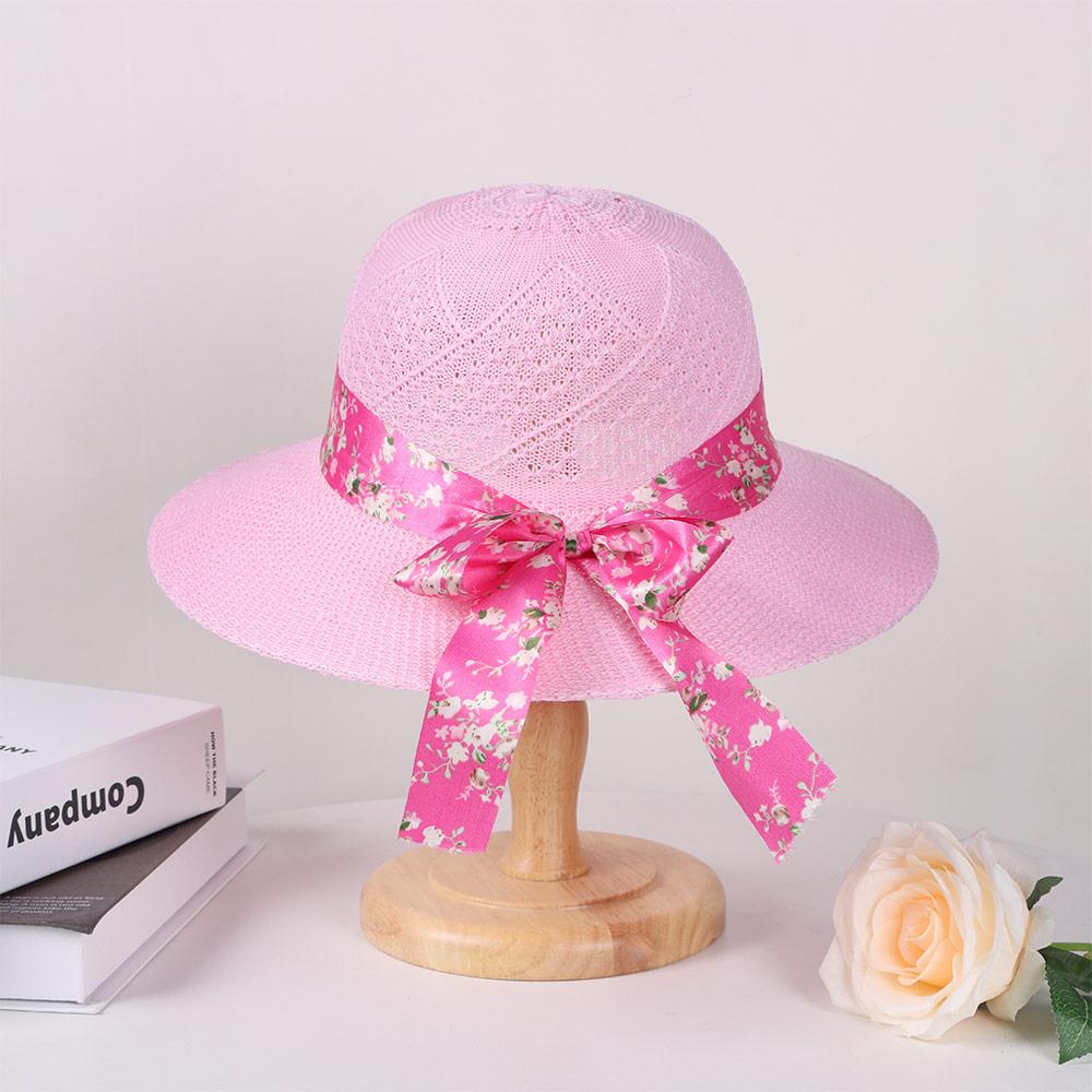 Summer Hats For Women Sun Hat Beach Ladies Fashion Ribbon Fisherman'S Hat Lady Casual Sun Hats For Women Straw Hat