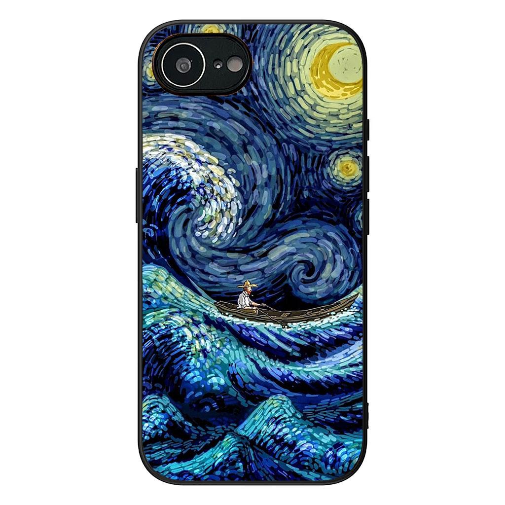 

Cover for Apple iPhone 16 15 14 Plus 13 12 Mini 17 Pro Max + ProMax 16E Air Phone Case Starry Night Van Gogh Sky Wallpaper iPhone 12 Pro