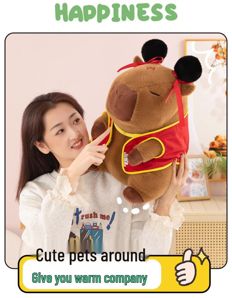 Capybara Nezha Transformation Plush Toy - Creative Dress-Up Gift Doll