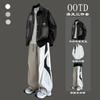 2026 Mens Vintage Denim Jacket Set Streetwear Trendy Slim Fit Casual Outfit