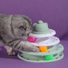 New 3/4 Levels Cats Toy Tower Tracks Cat Toys Interactive Cat Intelligence Training Amusement Plate Tower Pet Products Cat Tunne