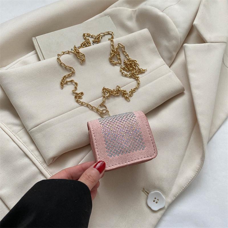 

Stylish Minimalist Shoulder Bag Chic Small Square Bag For Women In Black White Pink Silver рожевий