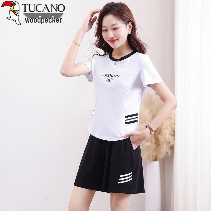 

Women s Summer Sporty T-shirt & Shorts Set M