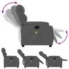 Massage Chair Dark Gray Fabric