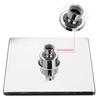 8 Inch Square Shower Head ABS Plastic Single Spray Touch Clean Easy To Install Luxury Rainfall Shower SPA Bathroom Accessories