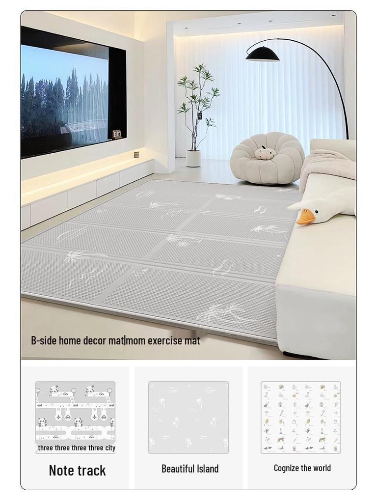 BABYGO Foldable Infant Crawling Mat - Thick XPE Foam Baby Play Mat for Home