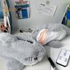Shark Pencil Case Plush Cartoon Animal Pencil Bag Large Capacity Zipper Closure Makeup Pouch Student Artist Coin Purse