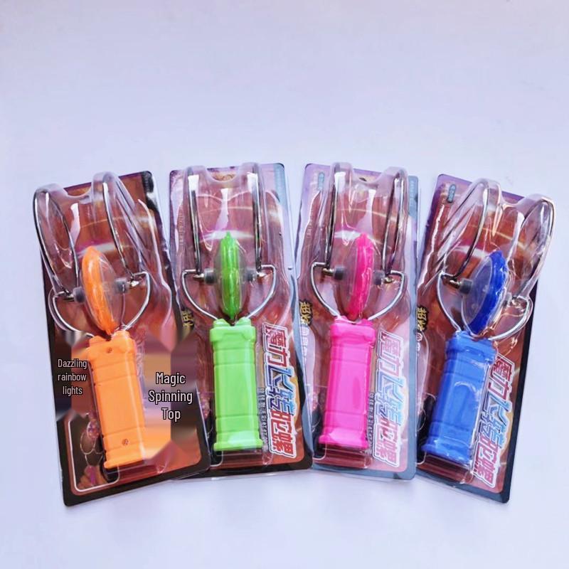 Children s Hand-Crank Magnetic Yo-Yo Toy - Colorful Spinning Gyroscope