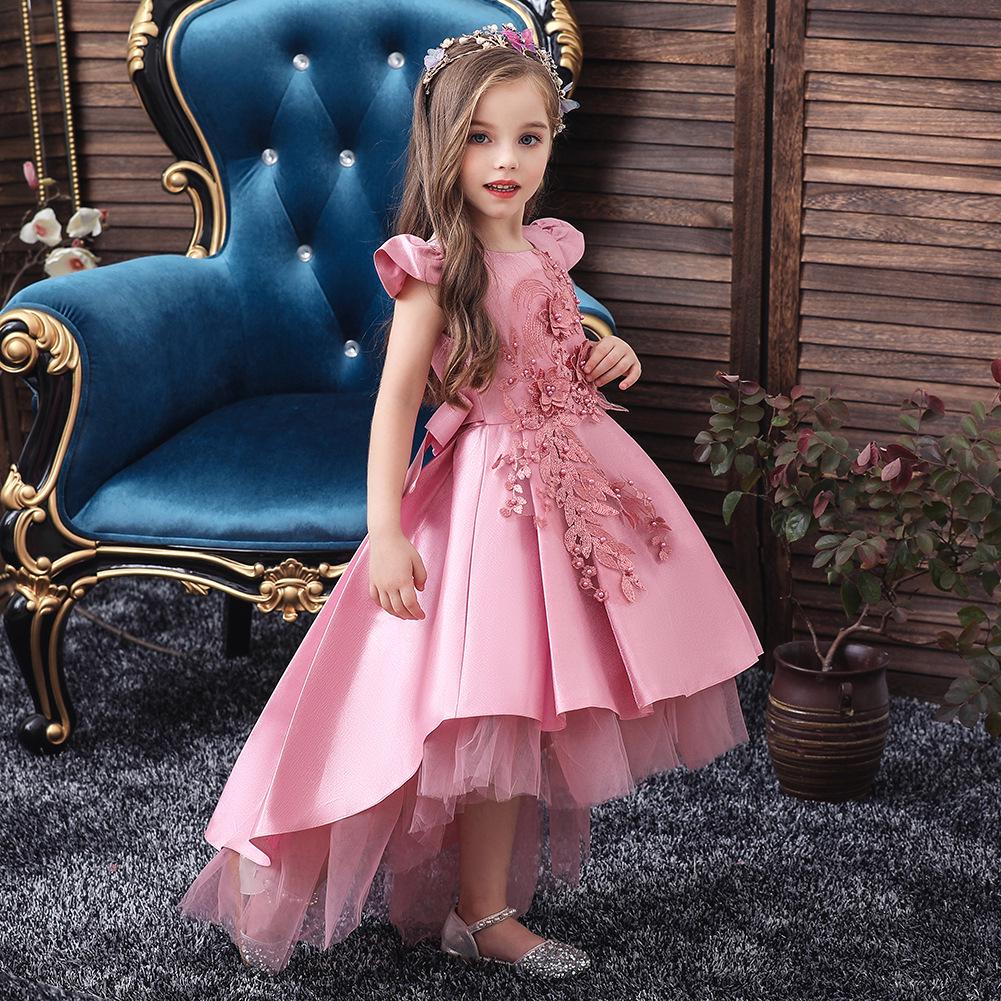 Children's Tuxedo Dress Skirt Girls Tuxedo Mesh Skirt Middle and Large Children's Princess Dress Kids Dress