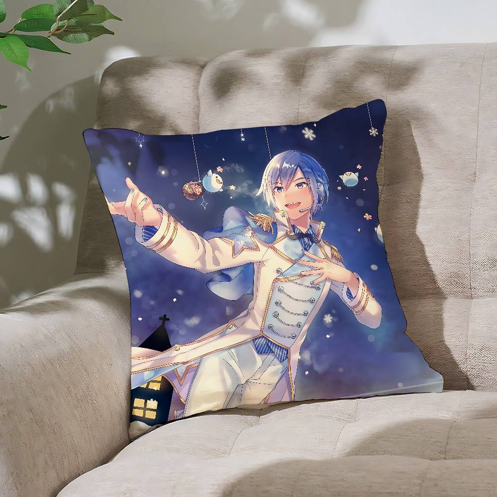 Cartoon K-KAITO Pillow Case Throw Pillow Cover Nordic Vintage Style Cushion Covers Home Living Room Sofa Couch Seat