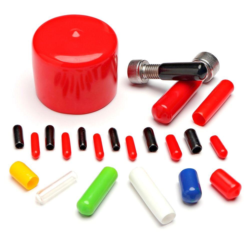 10pcs 1.55mm-5.5mm Silicone Soft Cover Nut Seal Sleeve Thread Protection Stopper Plug Rubber Cap