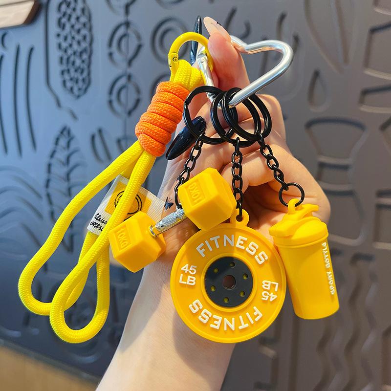 Portachiavi Manubrio Portachiavi Manubrio in Silicone Regali per Palestra Per Amanti della Palestra Regalo per Personal Trainer Ciondolo per Zaino Chiave Auto