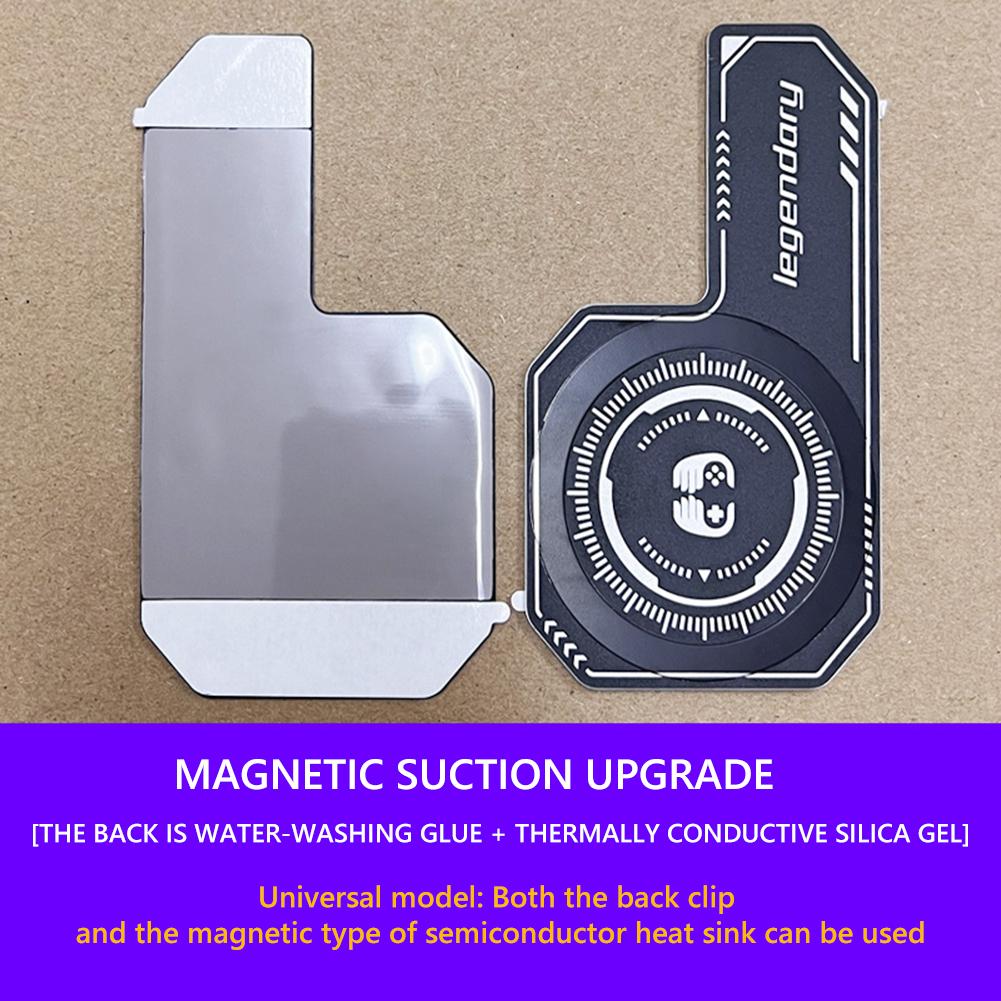 Handy-Kühlplatte Erweiterte Kühlfläche Mini-Spiel-Kühler Kompatibel Magnetisch/Rückseiten-Klammer Strahlungsaufkleber für Mobiltelefon