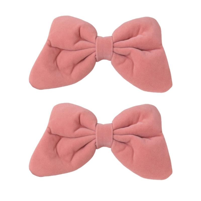 2Pcs Breathable Bows Tie Design Curtain Tiebacks Easy Installation for Home Decoration Multiple Color Option