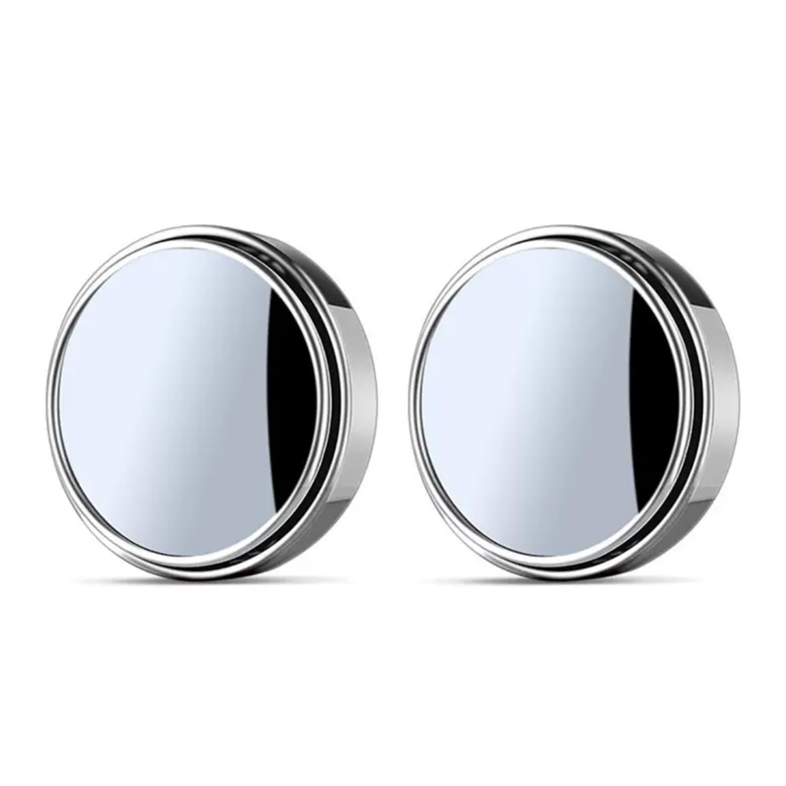 

Automotive Auxiliary Mirror, Set of 2, Round Side Mirror, Blind Angle, Wide View, 360° Angle Adjustable, Accident Prevention, Easy Installation