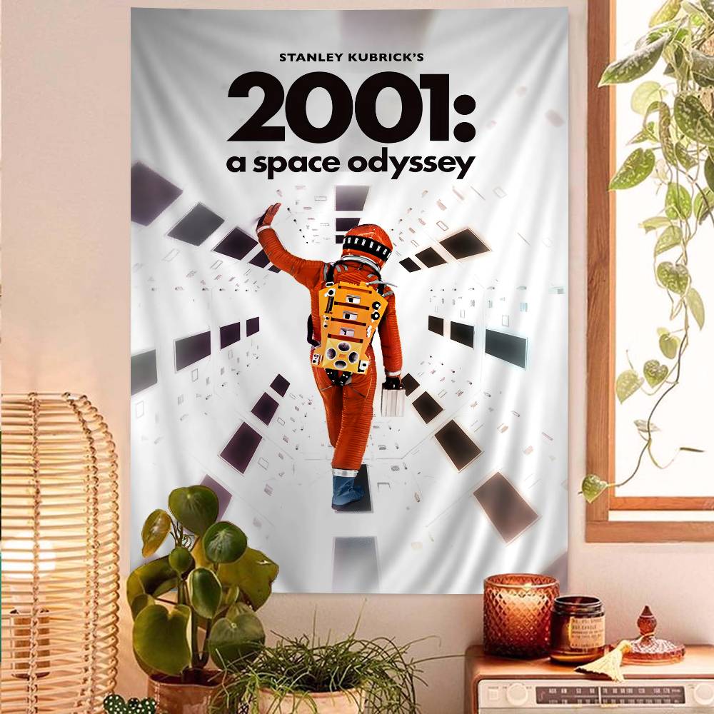 2001 A Space Odyssey Movie Cartoon Tapestry Wall Hanging Decoration Household Home Decor