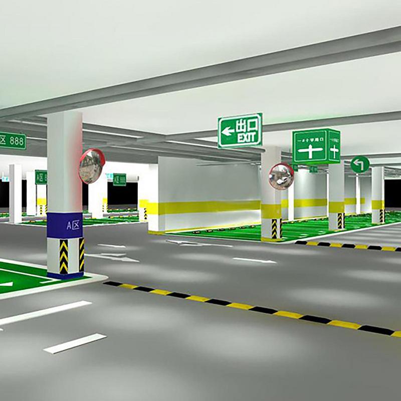 Convex Mirror Outdoor 17.72 Inch Road Safety Convex Mirror Adjustable Parking Garage Round Convex Traffic Mirror Fish Eye Mirror