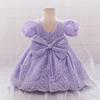 2026 New Girls' Lace Embroidered Princess Ball Gown Wedding Dress for Performances