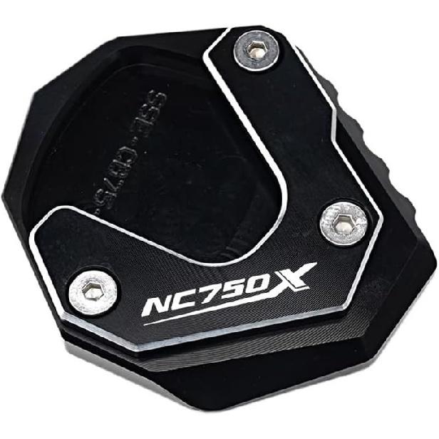 For Honda NC750X 2014-2024 2025 Motorcycle CNC Accessories Foot Side Stand Kickstand Enlarger Pad Support Plate(2021-2025 Black)