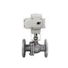 AOBL DN15 Electric/Pneumatic Actuator Flange Ball Valve with WCB/PTFE Material, AC220V
