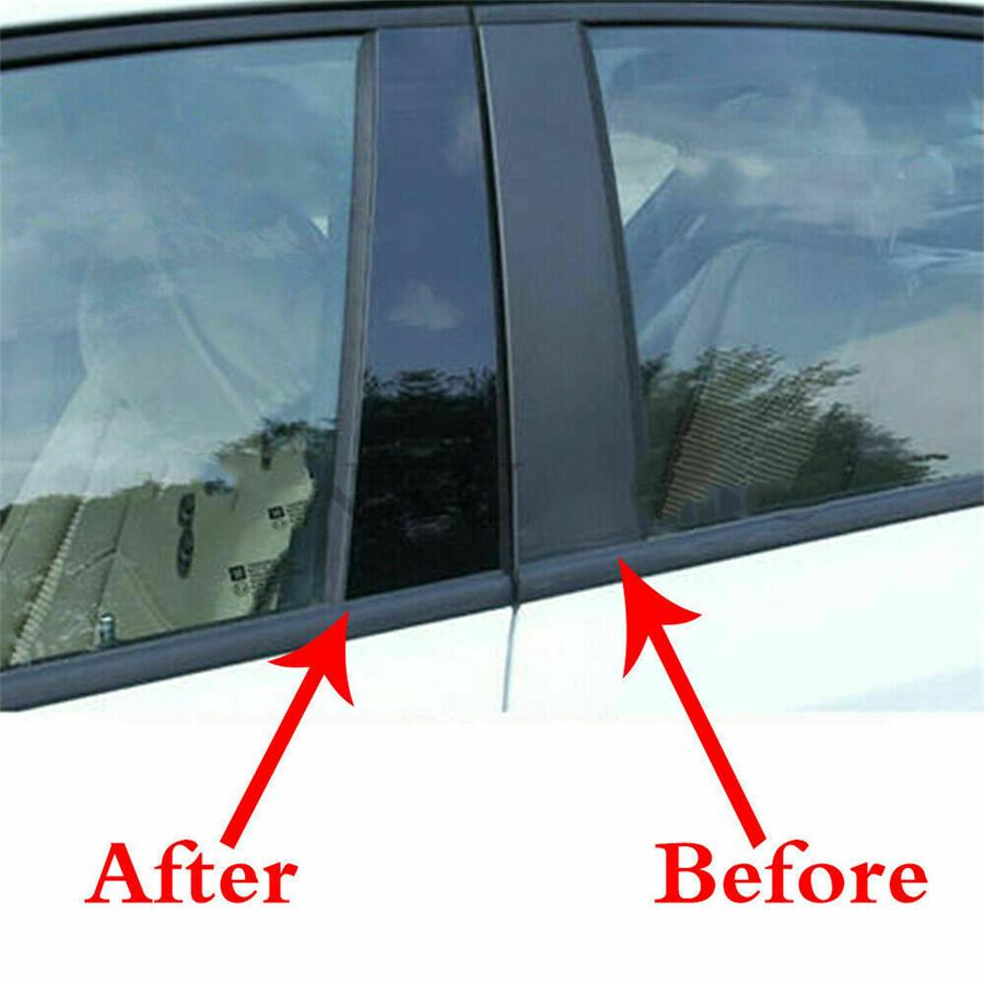 6pc Set Pillar Posts Door Window Trim PC Fit For Chevrolet Impala 2014-2020