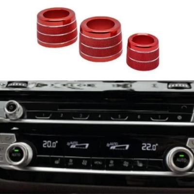Couvercle de bouton de réglage du Volume de la Radio, anneau de garniture de bouton de contrôle de climatisation pour BMW série 5 6 7 GT G30 G32 G12 X3 X4 G01 G02