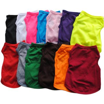 Pet Supplies  Solid Color Dog Vest  Thin Pet Clothes