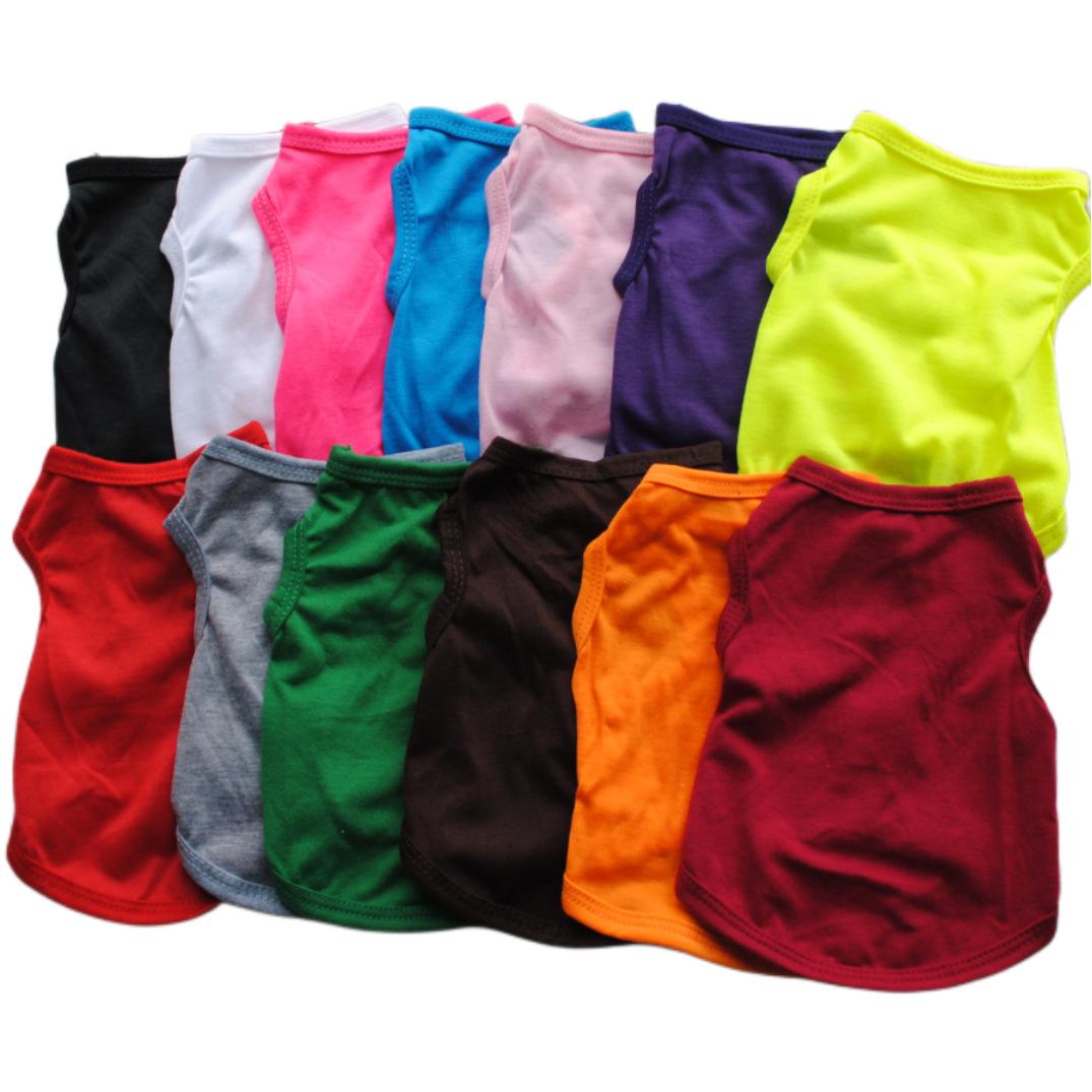 

Pet Supplies Solid Color Dog Vest Thin Pet Clothes XS
