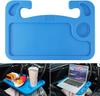 Car Steering Wheel Desk for Laptop,Multipurpose Travel Car Accessories, Car Seat Stand Trays for Eating, Steering Wheel Under Table Console(Black)