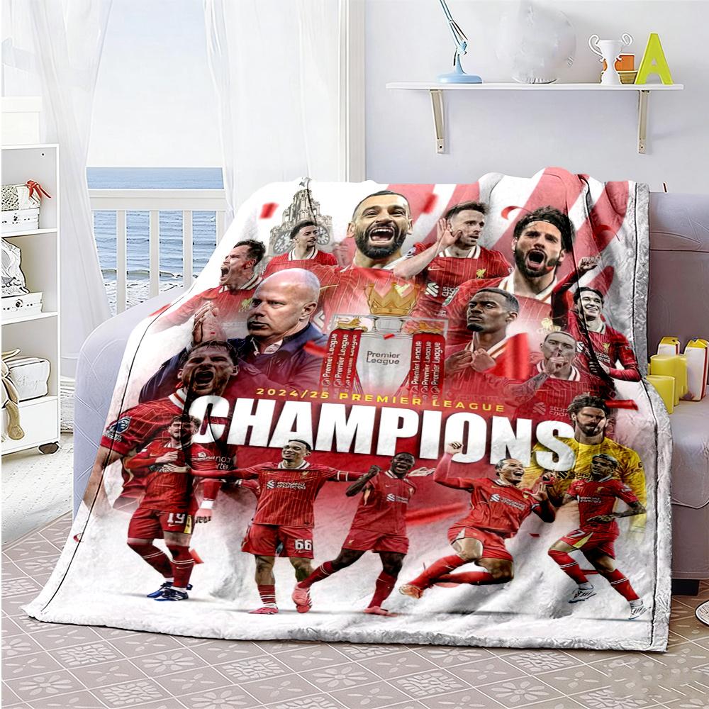 Liverpool Football Blanket Durable Comfort Perfect For Couch Bedding Picnics For All Seasons Digital Print Perfect Gift For Relatives And Friends