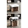 Large Capacity Pet Food Storage Container Transparent Food Storage Bucket  Grain Storage
