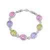 Zircon Bracelet, High-End Bracelet, Light Luxury Design, Jewelry, Colorful Treasure, Purple Accessories.