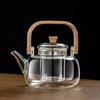 Changbaosen Glass Teapot with Bamboo Handle